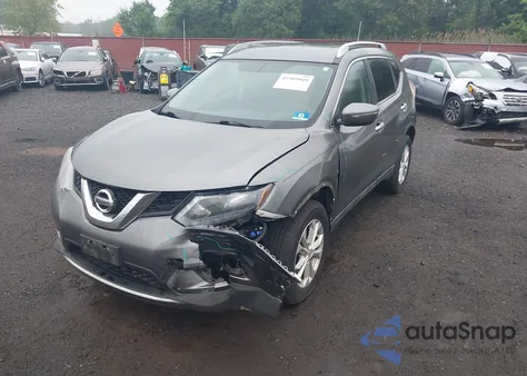2014 Nissan Rogue S/Sl/Sv из США, поврежденный, VIN 5N1AT2MV7EC809476